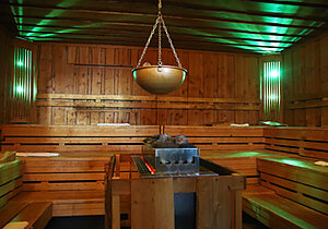 [Translate to French:] Urwald-Sauna in der Sauna Therme in Roetgen